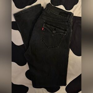 Levi's Vintage Dark Wash Grey Denim Jeans